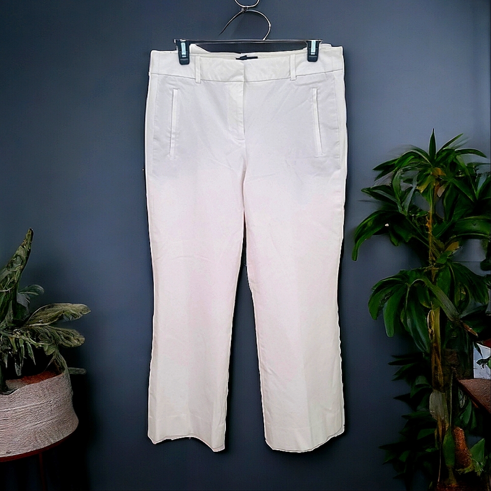 J. Crew Teddie White Flare Pants Women's Size 8T